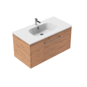 900 Sahara Wall Hung Vanity (1 Drawer) - Specify Colour & Basin & Cabinet Style