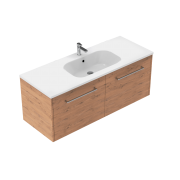 1200 Sahara Wall Hung Single Basin Vanity (2 Drawer) - Specify Colour & Basin & Cabinet Style