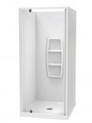 SIERRA 1000X900 3 SIDED 900 DOOR / 900 BACK MOULDED WHITE- CENTRE WASTE