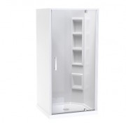 MILLENNIUM 900X1000 3 SIDED 1000 DOOR - RIGHT HAND CORNER MOULDED WHITE