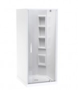 MILLENNIUM 1000X900 3 SIDED 900 DOOR - RIGHT HAND CORNER MOULDED WHITE