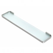 HEIRLOOM PODIUM GLASS SHELF B/NICKEL