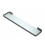 HEIRLOOM PODIUM GLASS SHELF GUN METAL