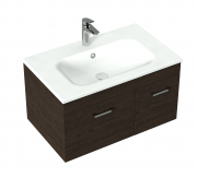 QUBE SINGLE TIER VANITY - WALL HUNG