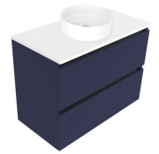 900 Oxley Luxe Wall Hung Vanity (2 Drawer) - Specify Colour & Slab Top