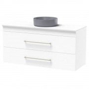 CASHMERE PRO 1200 DOUBLE DRAWER WALL ULTRA GLOSS WHITE