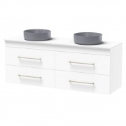 CASHMERE PRO 1500 DB DOUBLE DRAWER WALL ULTRA GLOSS WHITE