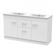 CASHMERE 1500 DB DOUBLE DRAWER FLOOR ULTRA GLOSS WHITE