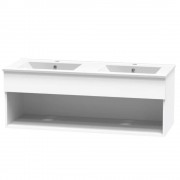 CASHMERE 1200 DB OPEN WHITE MELAMINE