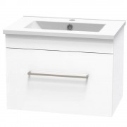 CASHMERE SLIM 600 SINGLE DRAWER ULTRA GLOSS WHITE