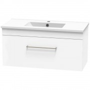 CASHMERE SLIM 900 SINGLE DRAWER ULTRA GLOSS WHITE