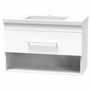 NORFOLK 900 DRAWER OPEN WHITE MELAMINE