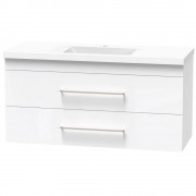 NORFOLK 1500 DB DOUBLE DRAWER WALL ULTRA GLOSS WHITE