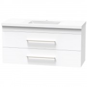 NORFOLK 1500 DB DOUBLE DRAWER WALL WHITE MELAMINE