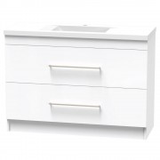 NORFOLK 1200 DOUBLE DRAWER FLOOR ULTRA GLOSS WHITE