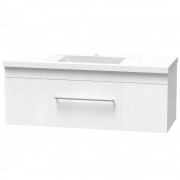 NORFOLK 1200 SINGLE DRAWER ULTRA GLOSS WHITE