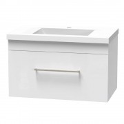 NORFOLK 750 SINGLE DRAWER ULTRA GLOSS WHITE