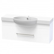 RAGLAN 1200 SINGLE DRAWER ULTRA GLOSS WHITE