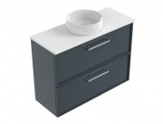 900 Francisco Slim Luxe Wall Hung Vanity (2 Drawer)