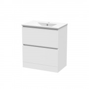 PINNACLE 750 DOUBLE DRAWER FLOOR WHITE MELAMINE