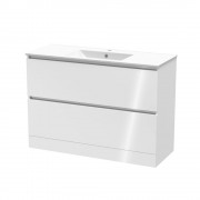 PINNACLE 1200 DOUBLE DRAWER FLOOR ULTRA GLOSS WHITE