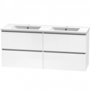 PINNACLE 1500 DB DOUBLE DRAWER WALL ULTRA GLOSS WHITE