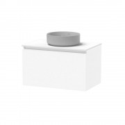 PINNACLE PRO 750 SINGLE DRAWER WHITE MELAMINE