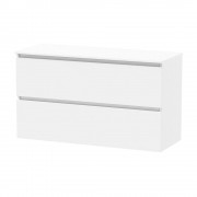 PINNACLE PRO 1200 DOUBLE DRAWER WALL ULTRA GLOSS WHITE