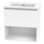 PINNACLE SLIM 600 DRAWER OPEN ULTRA GLOSS WHITE