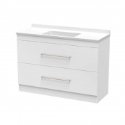 STATESMAN 1200 DOUBLE DRAWER FLOOR ULTRA GLOSS WHITE