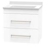 STATESMAN 600 DOUBLE DRAWER WALL ULTRA GLOSS WHITE