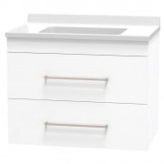 STATESMAN 750 DOUBLE DRAWER WALL WHITE MELAMINE