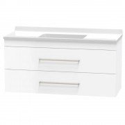 STATESMAN 1200 DOUBLE DRAWER WALL ULTRA GLOSS WHITE