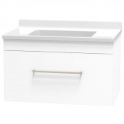 STATESMAN 750 SINGLE DRAWER WHITE MELAMINE