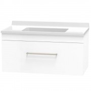 CASHMERE STATESMAN 900 SINGLE DRAWER ULTRA GLOSS WHITE