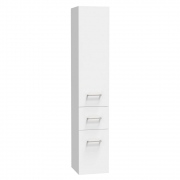 CLASSIC TOWER 1600X300X320 ONE DOOR TWO DRAWERS WHITE MELAMINE