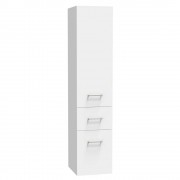 CLASSIC TOWER 1600X350X380 ONE DOOR TWO DRAWERS WHITE MELAMINE
