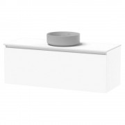 PINNACLE PRO 1200 SINGLE DRAWER WHITE MELAMINE