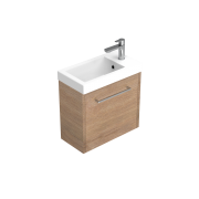 400 Sahara Wall Hung Vanity (1 Door LH Hinge) - Specify Colour & Cabinet Style