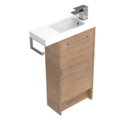 550 Sahara Floor Standing Vanity (1 Door LH Hinge) - Specify Colour & Cabinet Style