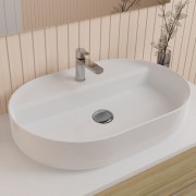 Sofia Oval Vessel Basin (1 tap hole) 600mm x 400mm - Gloss White NEW