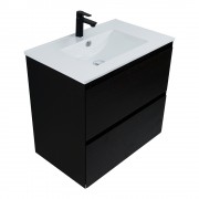 750 Kolum Vanity (2 Drawer) Dark Oak - Specify Basin