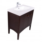 750 Madison Vanity in Saddle Rock with Internal Cosmetic Drawer - Specify Basin