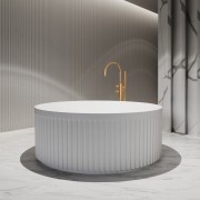 Laurel 1500 Round Freestanding Bath - Gloss White
