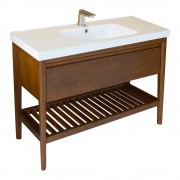900 Liberty Floor Standing Washstand with Slatted Shelf - Specify Colour & Basin