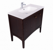 900 Madison Vanity in Saddle Rock with Internal Cosmetic Drawer - Specify Basin