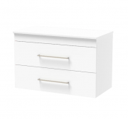 CASHMERE PRO 900 DOUBLE DRAWER WALL WHITE MELAMINE