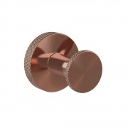 Motivo Knurled Robe Hook - Brushed Copper