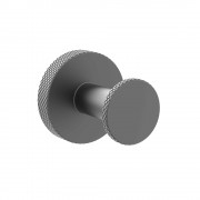 Motivo Knurled Robe Hook - Gunmetal