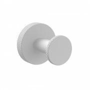 Motivo Knurled Robe Hook - Matte White